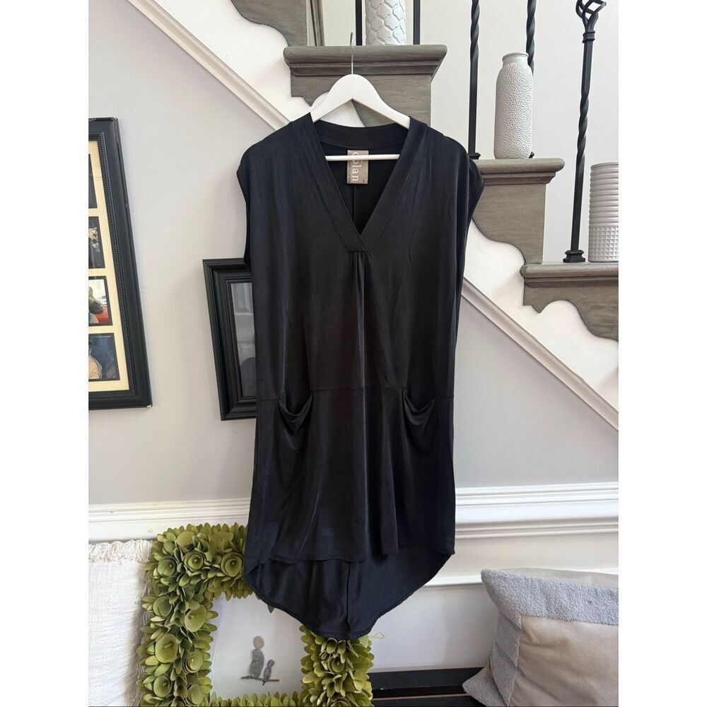 Anthropologie Dolan Black Lola Cocoon Dress sz S EUC